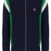 Chaqueta de chándal de punto con bloques de color Cortez de Fila en azul marino