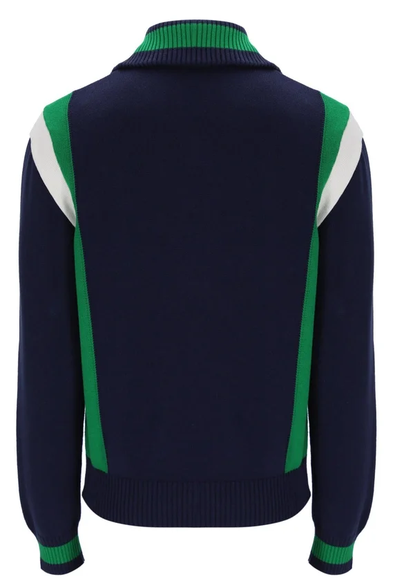 Chaqueta de chándal de punto con bloques de color Cortez de Fila en azul marino