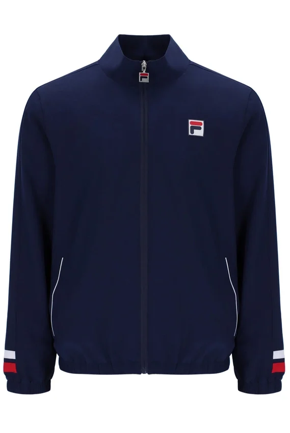 Chaqueta de chándal de tenis azul marino para hombre