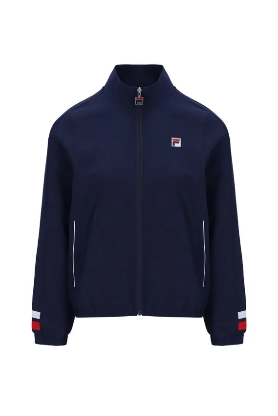 Chaqueta de chándal de tenis para mujer en azul marino