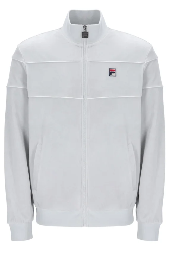 Chaqueta de chándal de terciopelo Vittorio en azul amanecer