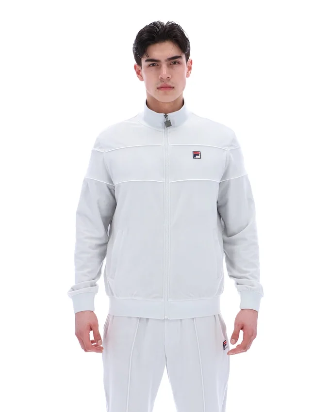 Chaqueta de chándal de terciopelo Vittorio en azul amanecer