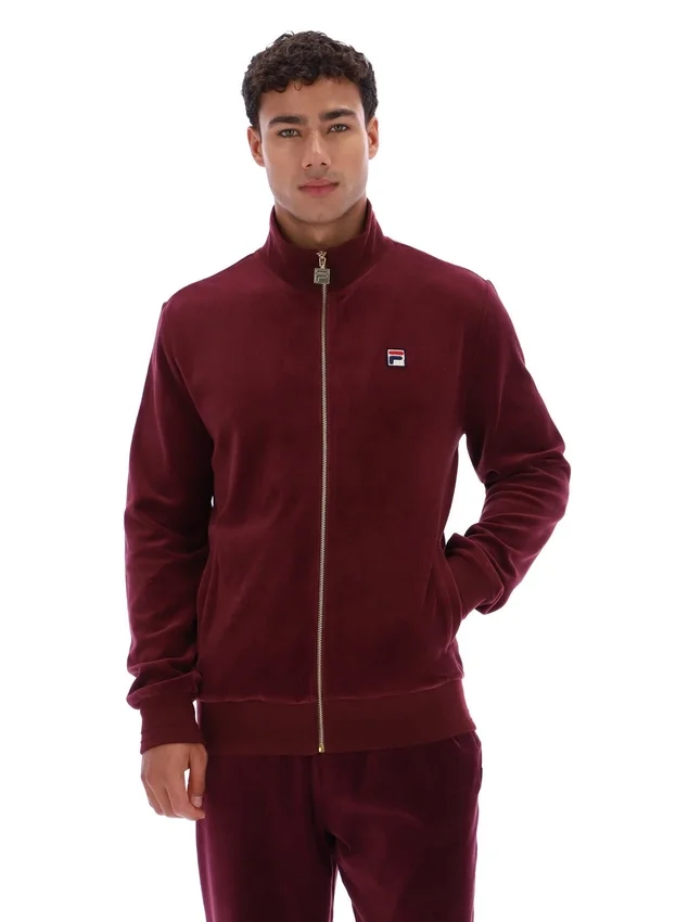 Chaqueta de chándal de velour Fig Nero