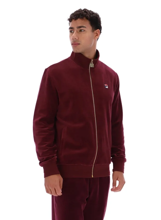 Chaqueta de chándal de velour Fig Nero
