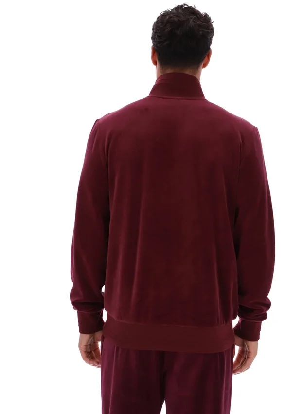 Chaqueta de chándal de velour Fig Nero