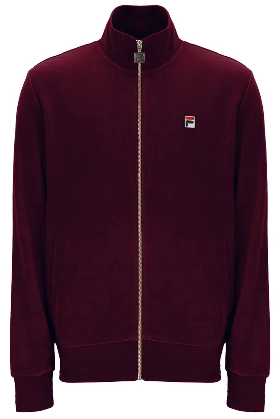 Chaqueta de chándal de velour Fig Nero