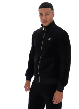 Chaqueta de chándal de velour Nero