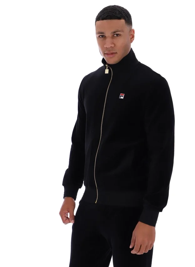 Chaqueta de chándal de velour Nero