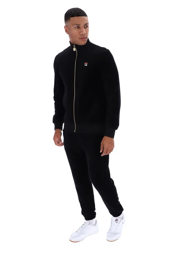 Chaqueta de chándal de velour Nero