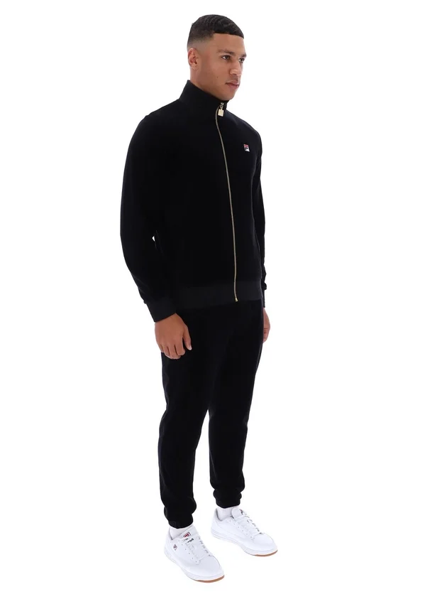 Chaqueta de chándal de velour Nero