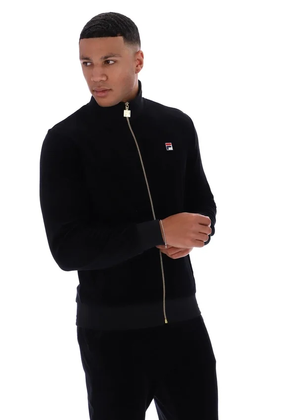 Chaqueta de chándal de velour Nero