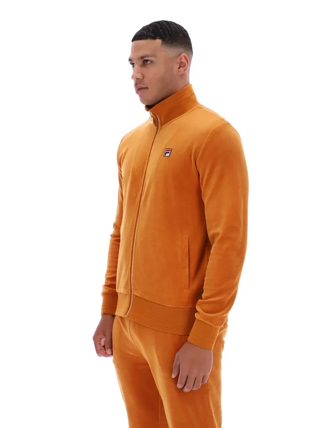 Chaqueta de chándal de velour Nero en tono Pumpkin Spice