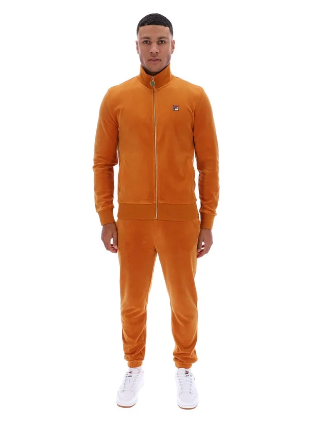 Chaqueta de chándal de velour Nero en tono Pumpkin Spice