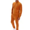 Chaqueta de chándal de velour Nero en tono Pumpkin Spice