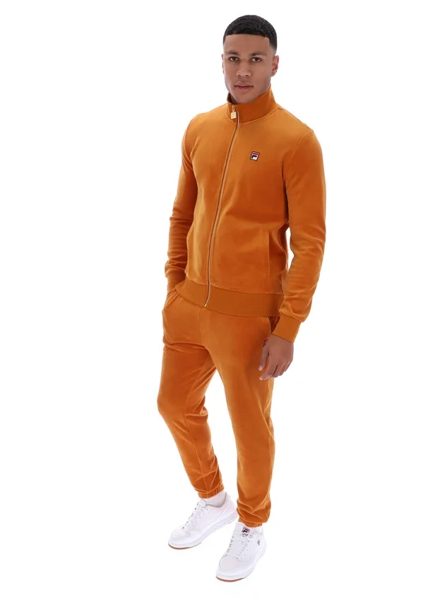 Chaqueta de chándal de velour Nero en tono Pumpkin Spice