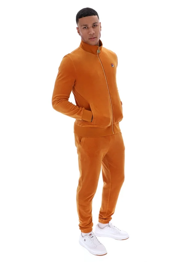 Chaqueta de chándal de velour Nero en tono Pumpkin Spice