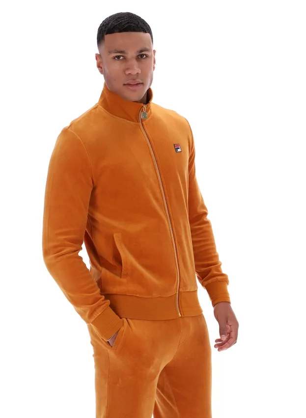 Chaqueta de chándal de velour Nero en tono Pumpkin Spice