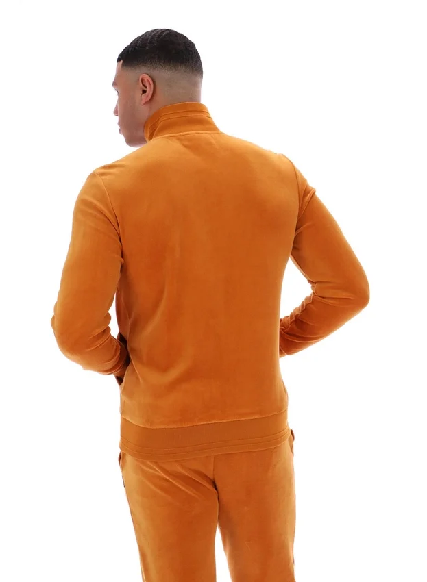 Chaqueta de chándal de velour Nero en tono Pumpkin Spice