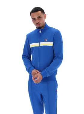 Chaqueta de chándal Jason con bloques de color en azul mar turco