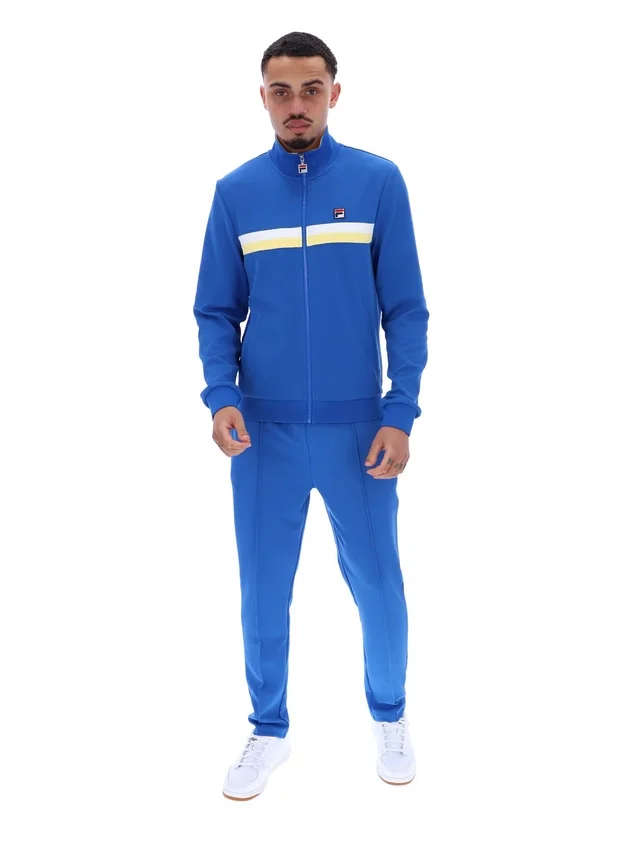 Chaqueta de chándal Jason con bloques de color en azul mar turco