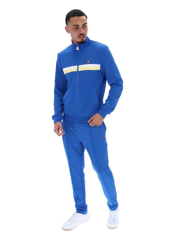 Chaqueta de chándal Jason con bloques de color en azul mar turco