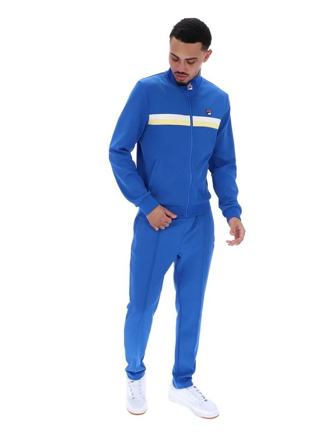 Chaqueta de chándal Jason con bloques de color en azul mar turco