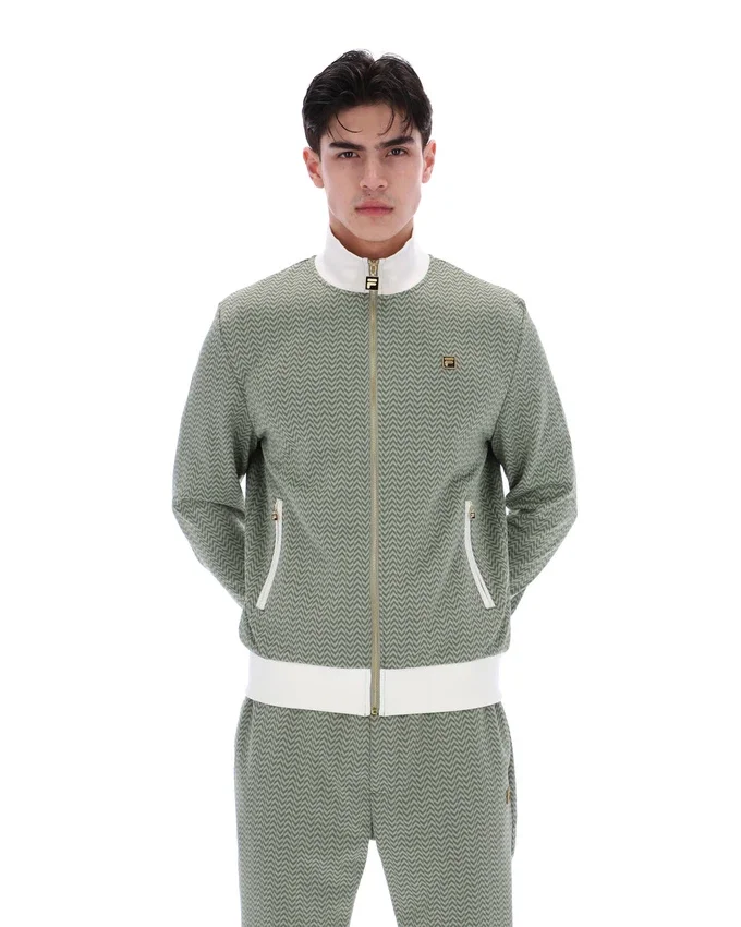 Chaqueta de chándal Mathers Herringbone en color espuma de mar