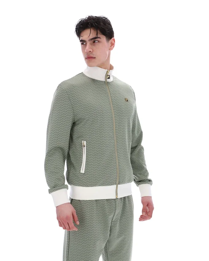 Chaqueta de chándal Mathers Herringbone en color espuma de mar