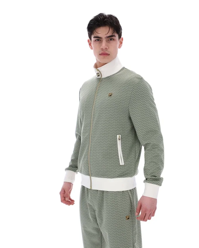 Chaqueta de chándal Mathers Herringbone en color espuma de mar