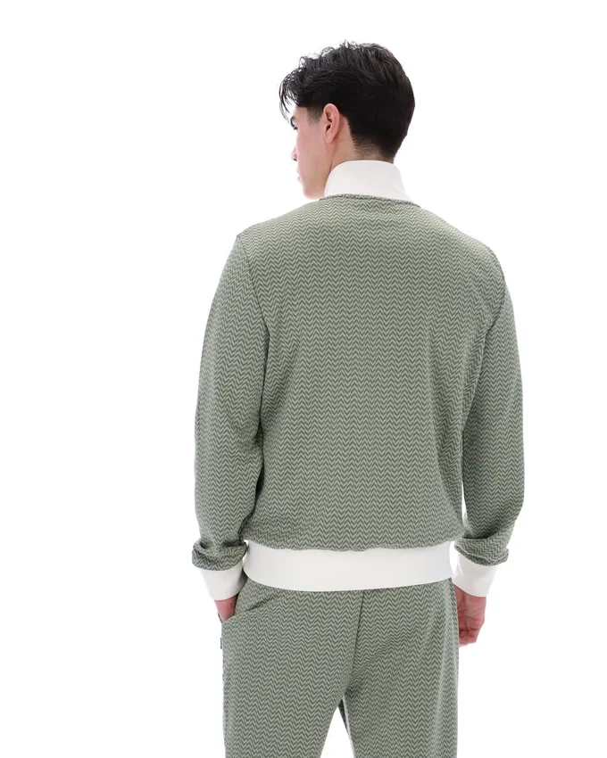 Chaqueta de chándal Mathers Herringbone en color espuma de mar