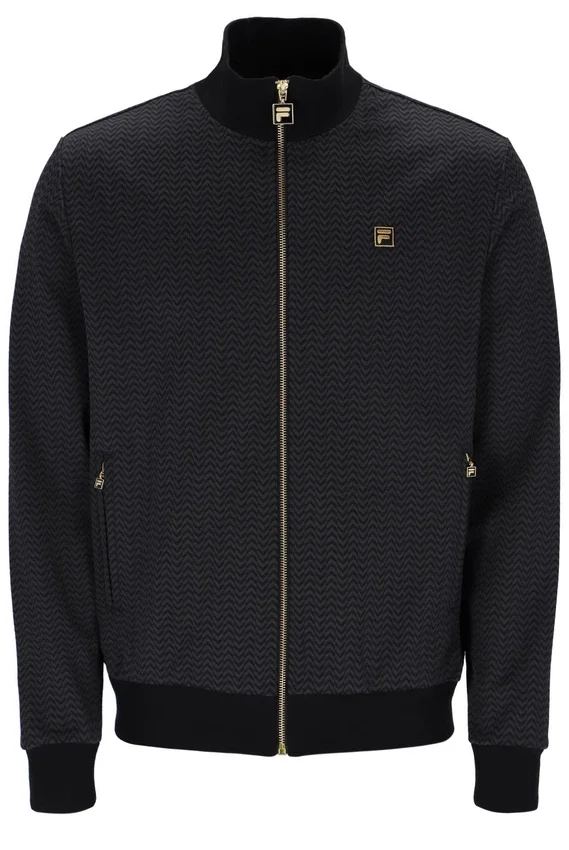 Chaqueta de chándal Mathers Herringbone en negro