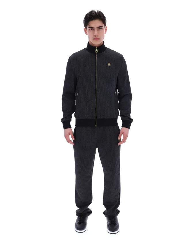 Chaqueta de chándal Mathers Herringbone en negro