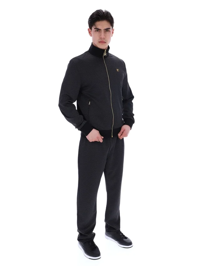 Chaqueta de chándal Mathers Herringbone en negro