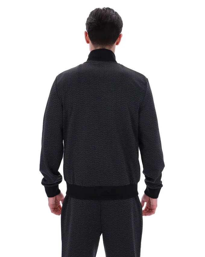 Chaqueta de chándal Mathers Herringbone en negro
