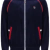 Chaqueta de chándal versátil Fila Daniele Archive en azul marino