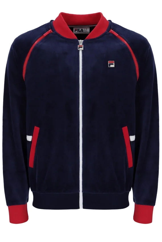 Chaqueta de chándal versátil Fila Daniele Archive en azul marino