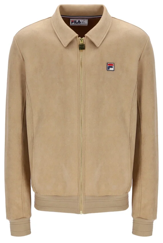 Chaqueta de gamuza Francesco en beige clásico