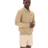 Chaqueta de gamuza Francesco en beige clásico