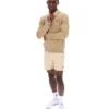 Chaqueta de gamuza Francesco en beige clásico