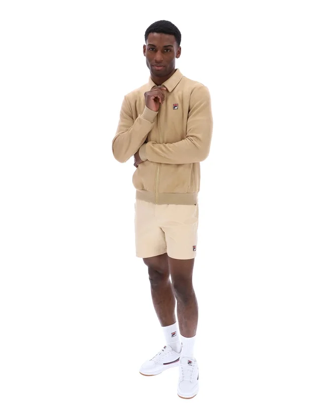Chaqueta de gamuza Francesco en beige clásico