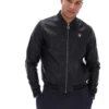 Chaqueta de imitación de cuero «Malyk Archive Influence» en negro