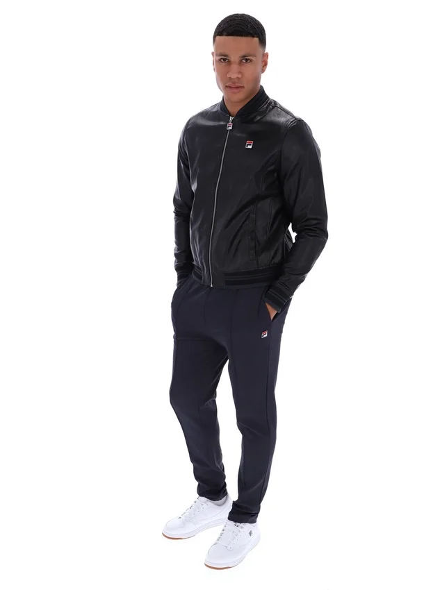 Chaqueta de imitación de cuero «Malyk Archive Influence» en negro