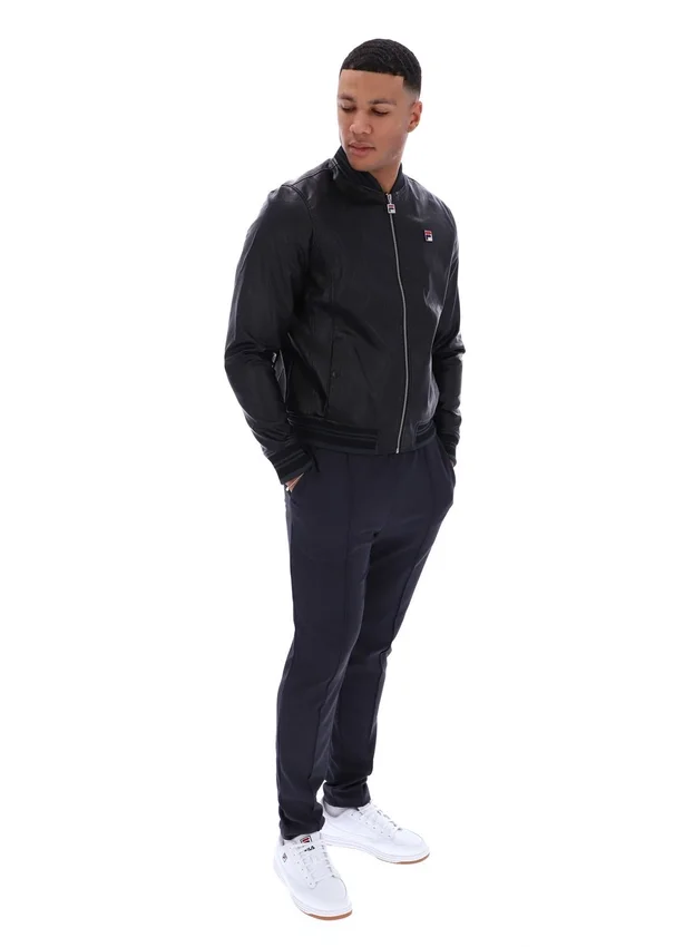 Chaqueta de imitación de cuero «Malyk Archive Influence» en negro