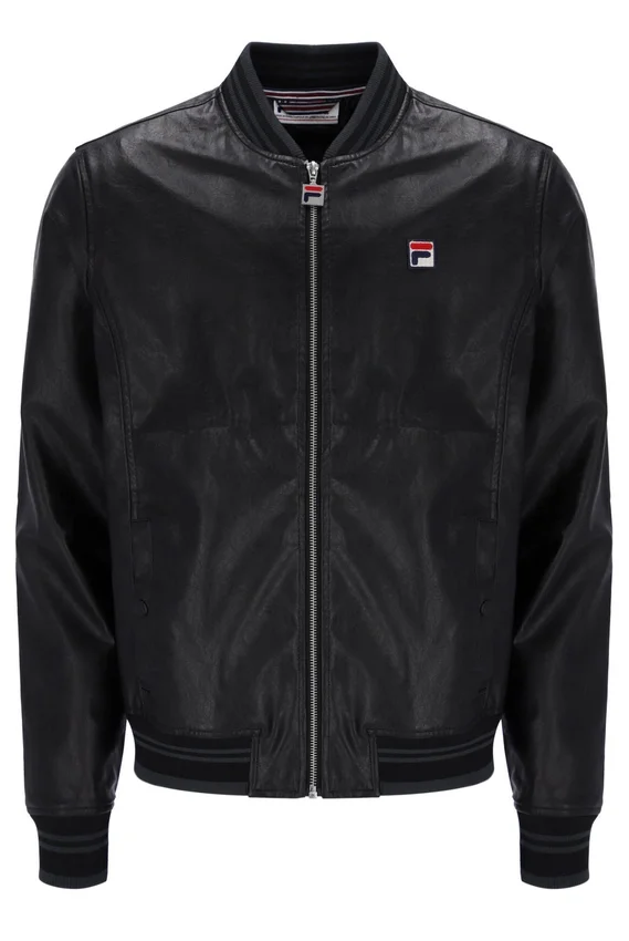 Chaqueta de imitación de cuero «Malyk Archive Influence» en negro