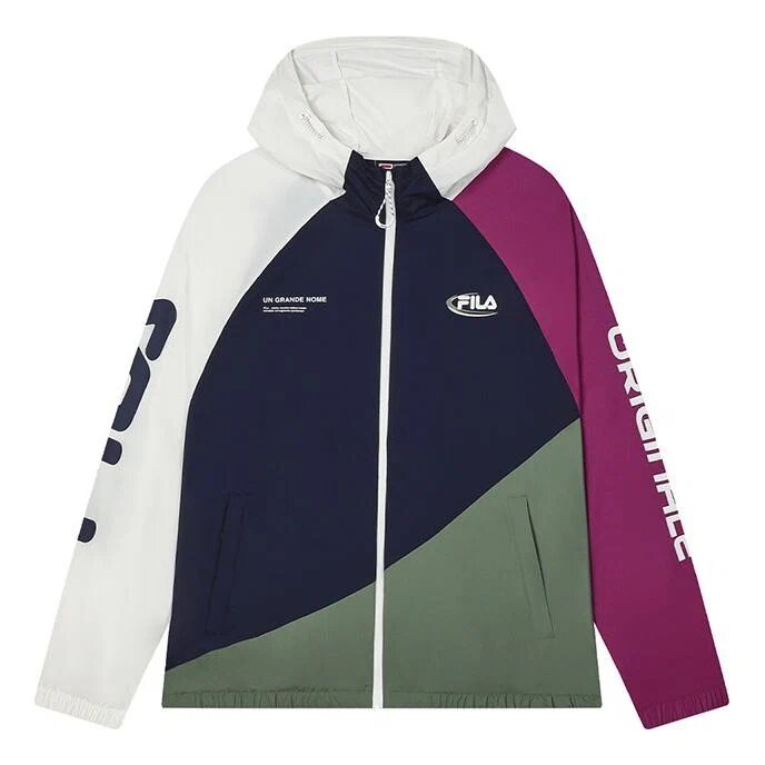 Chaqueta de la colección Originale «Blanco, azul marino y morado»