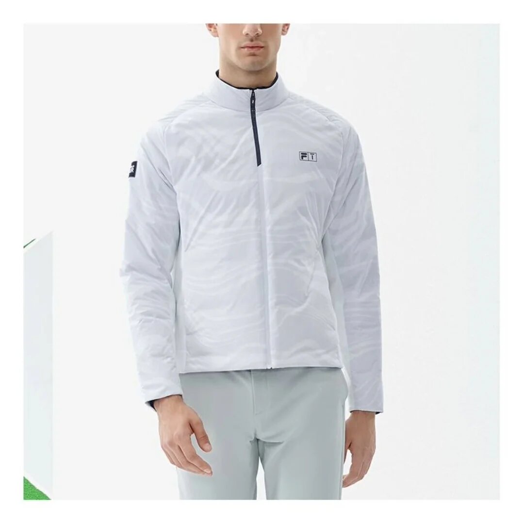 Chaqueta de plumón ligera y abrigada con logotipo de golf «Blanco»