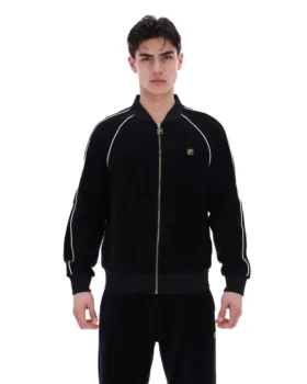 Chaqueta de terciopelo Fella negra