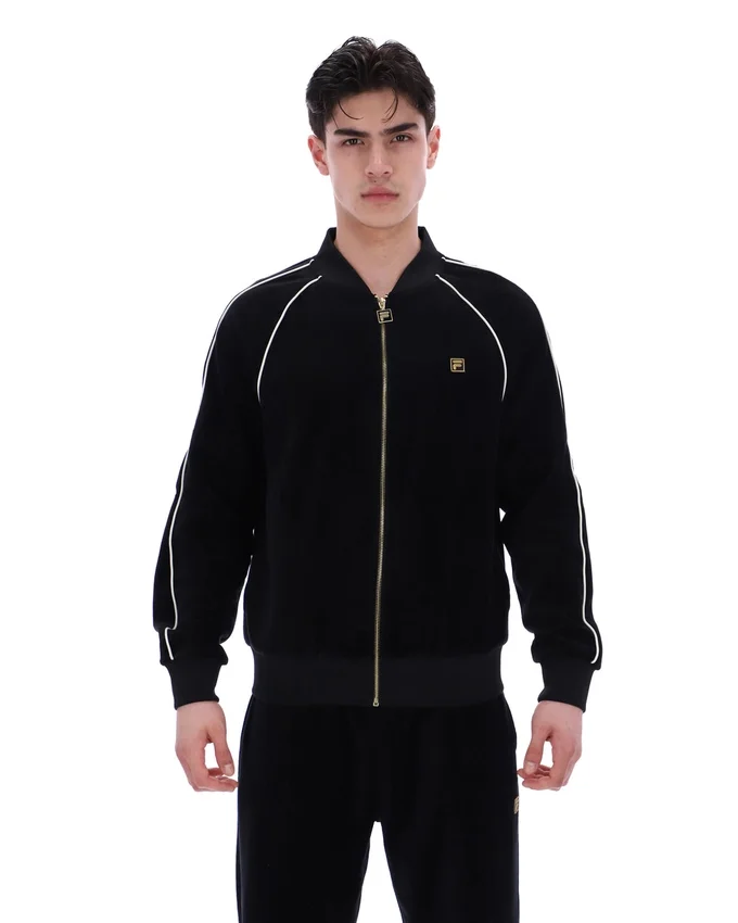 Chaqueta de terciopelo Fella negra