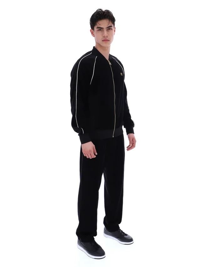 Chaqueta de terciopelo Fella negra