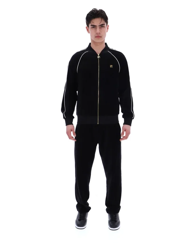 Chaqueta de terciopelo Fella negra